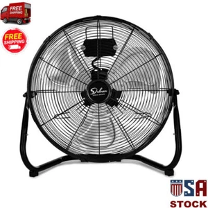 12 In Industrial Floor Fans High Velocity 3 Speed Heavy Duty Living Room Metal - Picture 1 of 8