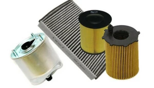 KIT 4 FILTRI TAGLIANDO per FORD FOCUS III C-MAX 2 II 1.6 TDCI 85 KW - Foto 1 di 3