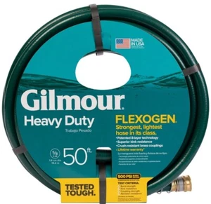 Gartenschlauch 5/8" T x 50' L strapazierfähiges Vinyl grün - Gilmour 864501-1021 Flexogen - Bild 1 von 6