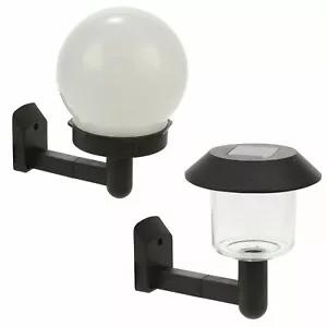 Solar Powered LED Wall Lights Outdoor Garden Fence Security Lighting - Picture 1 of 9