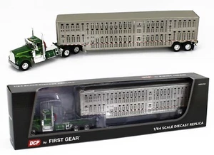 2022 DCP 1:64 GREEN Kenworth W900A Day Cab w/Wilson LIVESTOCK NIB - Picture 1 of 7