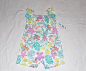 NEW - Pagliaccetto Bambina 6 Mesi Completo Fiori Carino Colorato Adorabile Estate - Foto 1 di 5