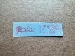 US Philately Thematic Meter Cut-Piece +1950s Philately=King-of-Hobbies +PB110316 - Picture 1 of 1