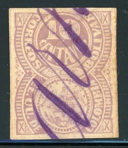 COLOMBIA - BOLIVAR Used Selections: Scott #10 10c Violet Arms 1877 CV$7+ - Picture 1 of 1