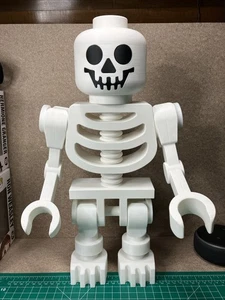 3D Printed Huge 16” Tall Lego Skeleton Minifig Fan Art - Picture 1 of 3