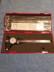 Dial Caliper, Dial Depth Gauge By Mitutoyo Japan, 8", New - Picture 1 of 8
