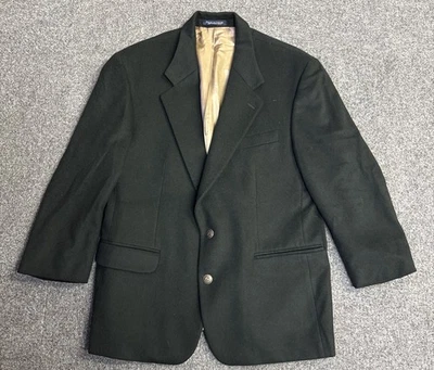 De Colección Peerless Man John Peter Verde Oscuro Dos Botones Traje Chaqueta 42S Mezcla Lana Foto 1 de 4