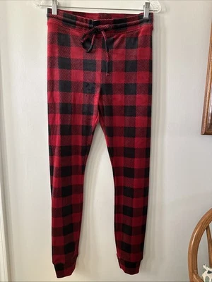 American Eagle Women’s Buffalo Plaid Amazingly Soft Velour Leggings Size Medium  - Image 1 of 4