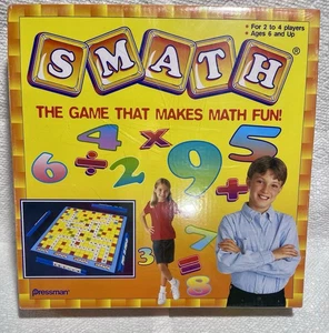 SMATH The Game That Makes Math Fun Educational Learning Scrabble by Pressman NEW - Picture 1 of 6