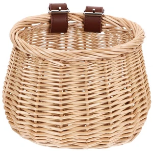 Rattan Korb Körbe für Kinderfahrrad Einkaufen Kindergeflecht Fahrrad - Bild 1 von 12