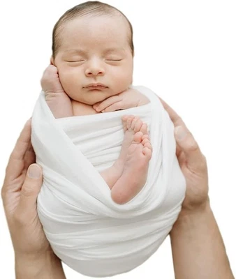 Newborn Photography Swaddle Wrap Blanket for Baby Boys Girls Photo Shoot Props - Image 1 of 4