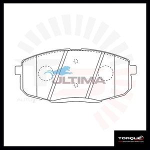 Ultima Front Brake Pad Set DB1754K Suits Hyundai i30 FD - Picture 1 of 1
