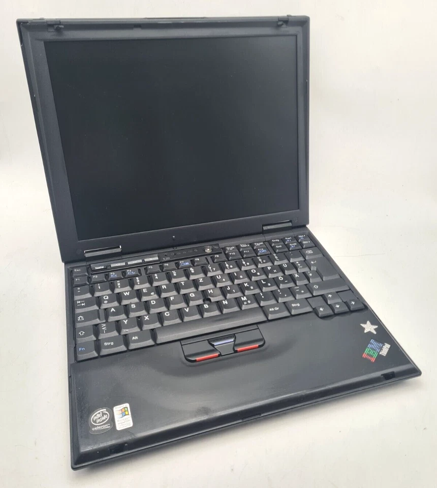 Selten IBM Thinkpad X20(2662) 12.1’‘ Celeron 500 MHz 320 MB RAM - Ohne Festplatt - Bild 1 von 4