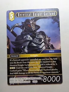 Final Fantasy TCG: Opus 9 - Heretical Knight Garland 9-061R - Rare - Earth - Foto 1 di 1