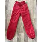 Vintage FERA Red Snow Pants Stretch Waist Ladies 12