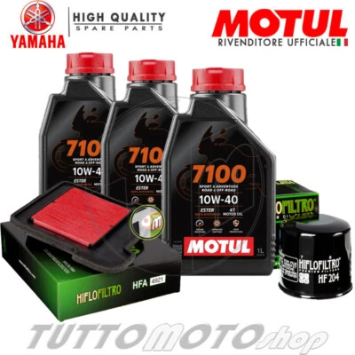 Tagliando YAMAHA Tracer 900 / GT Abs 2015-2020 3 MOTUL 7100 10W40 + filtri Hiflo - Immagine 1 di 4