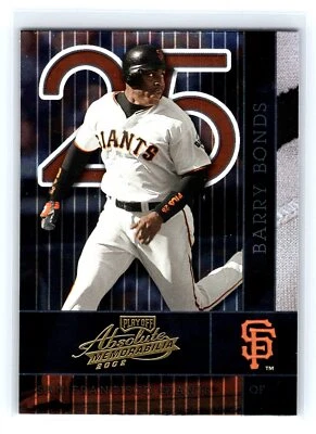 2002 Playoff Absolute Memorabilia #124 Barry Bonds San Francisco Giants - Image 1 of 2