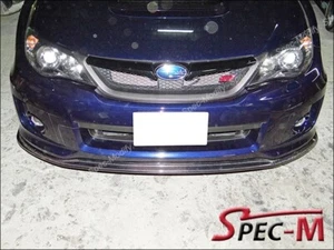 CS1 CF CARBON FIBER FRONT BUMPER LIP FIT 2011 2012 SUBARU IMPREZA GVF WRX STI - Bild 1 von 3