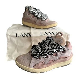 Sneakers LANVIN Curb Skate taglia 9 rosa rosa nuove con scatola scarpe da ginnastica LANVIN chunky - Foto 1 di 24