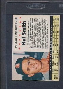 1961 Post Cereal #180 Hal Smith Cardinals EX *1112 - Picture 1 of 1