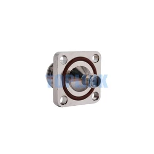 5x SMA Female to N Female Jack Precision Flange Panel with O-Ring Coax Adapter - Foto 1 di 3