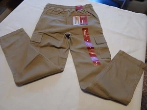 Boys Youth Cargo Pants Size 8 New Levis Tan Elastic Waist draw String - Picture 1 of 4