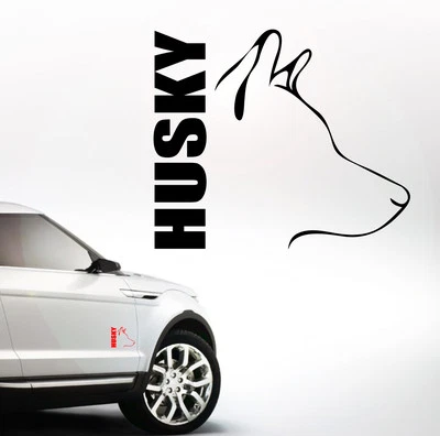 Auto Aufkleber HUSKY Profil Hund Hunde WILSIGNS Siviwonder - Bild 1 von 2