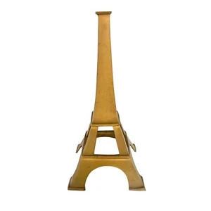 Vintage Large Brass Eiffel Tower Replica Statue Figurine Paris France 14" H - Picture 1 of 8