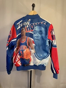 Vintage Detroit Pistons Isaiah Thomas Chalk Line Fanimation Jacket Medium AOP - Picture 1 of 5