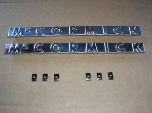 (2) IH FARMAL 300 350 400 450 McCORMICK HOOD SIDE EMBLEM / #4204 - Picture 1 of 2