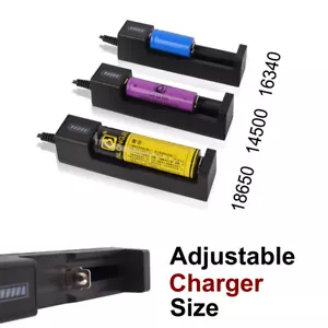 18650 battery charger USB Battery Adapter *1for battery Li-ion 18650 26650 14500 - Picture 1 of 6