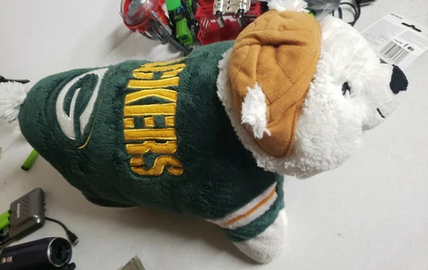 Green Bay Packers Large 18" Mascot Pillow Pet - NFL Cover