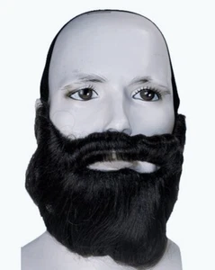 Biblical Beard Black High Quality 100% Synthetic Hair AT1622 Theatrical Quality - Picture 1 of 6