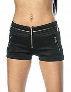 Atixo Hotpant mit Reissverschlüßen schwarz  Gr. L - Bild 1 von 2