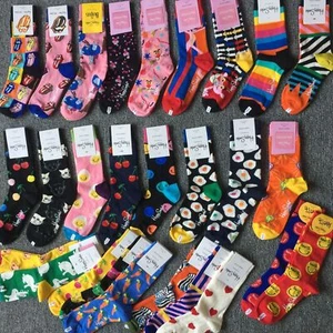 Calcetines cortos Happy Socks para mujer dibujos animados lindos coloridos suaves transpirables de algodón - Imagen 1 de 134