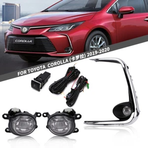 Fog Lights Clear with Switch Bezel For TOYOTA COROLLA 2019-2020 - Foto 1 di 7