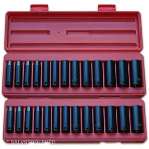 3/8" Deep Impact Socket Set Cases Select Metric & or SAE Sockets Air Tools - Picture 1 of 10