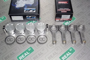 CP Pistons Manley H-Tuff Rods Mitsubishi EVO X 4B11T 9.0:1 86.5mm 4B11 - Picture 1 of 9