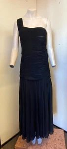 Gorgeous Black Evening Dress One Shouldered from Kaleidoscope - Size 16 - NEW! - Picture 1 of 6