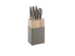 Zwilling Now S 8-Piece Knife Block Set, Grey, Made in Germany, End Cap Logo - Picture 1 of 4