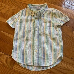 Baby Gap Seersucker Button Down Shirt 12-18 Months - Picture 1 of 5