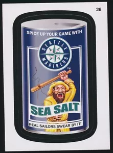 2016 TOPPS WACKY PACKAGES MLB - SEATTLE MARINERS SEA SALT - STICKER #26 ~ MINT! - Picture 1 of 1