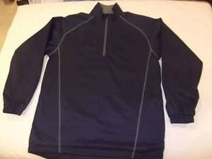 MIZUNO PERFORMANCE SERIES 1/2 ZIP WATERPROOF RAIN PULLOVER  - PERFECT NWOT NAVY - Picture 1 of 9