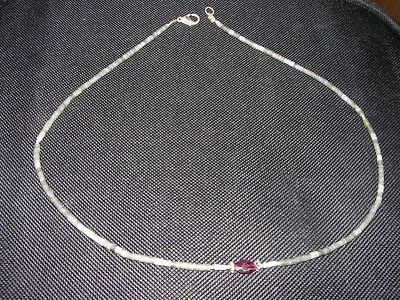 Tibetschmuck - Collier mit grauen und türkisen Perlen und ein Farbstein - Bild 1 von 2