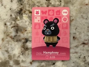 Hamphrey #195 Animal Crossing Amiibo Original Nintendo Mint Karte aus Serie 2 - Bild 1 von 2