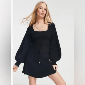 Free people woman’s black emmaline mini sweater dress - Picture 1 of 7