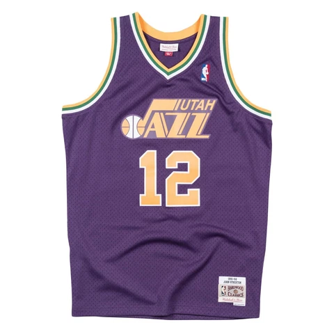 Mitchell & Ness NBA Swingman Jersey Jazz John Stockton 91 Purple *NEW* Cover