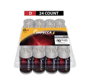 D Batteries (24-Pack) High Performance Alkaline, Long Lasting, and Leak Resis... - Picture 1 of 9