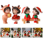 2 Miniaturowe pocałunki bożonarodzeniowe Figurki lalek Para Romantyczny posąg Dekoracja