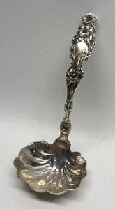 Antique Sterling Silver Whiting/Gorham LILY Shell GRAVY/SOUP LADLE - NO MONO - Bild 1 von 1